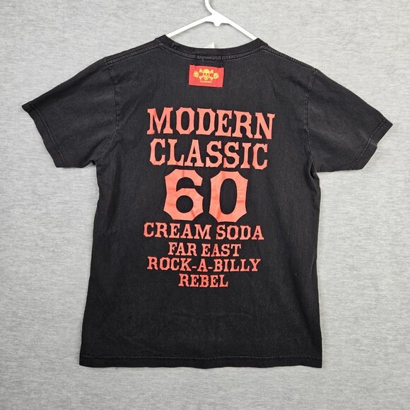 Cream Soda Unisex Adult Japanese Brand Eagle Beads Embroidered Tee Size M - Picture 2 of 7